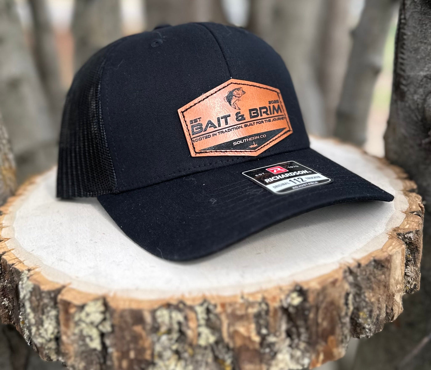 Bait & Brim | Black Richardson 112 Trucker Snapback